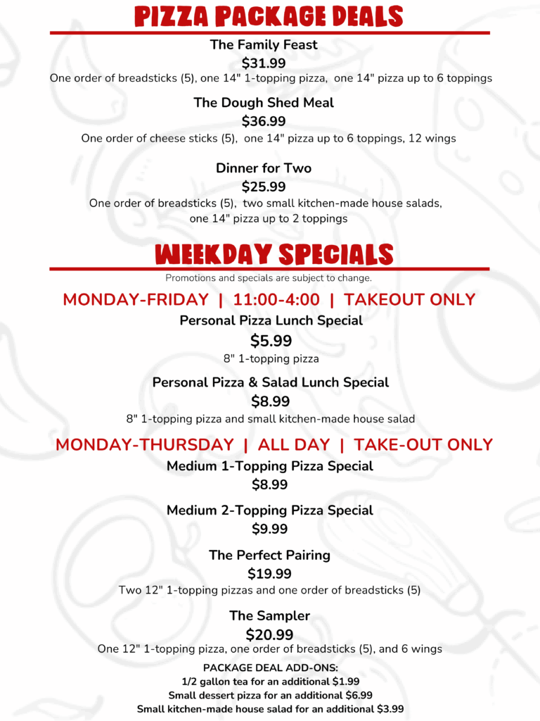 new menu 2026 5